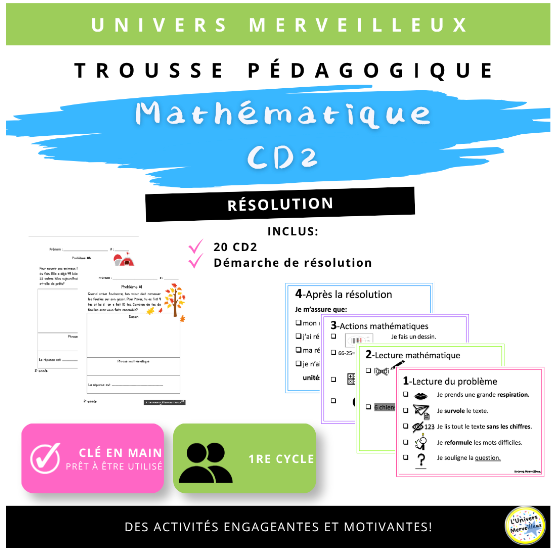 1er cycle du primaire-Trousse pédagogique «Affichage et résolution de problème»