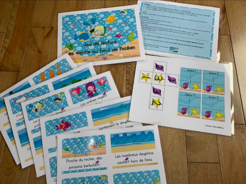 1er cycle du primaire-Jeu éducatif Les ENT au fond de l'océan