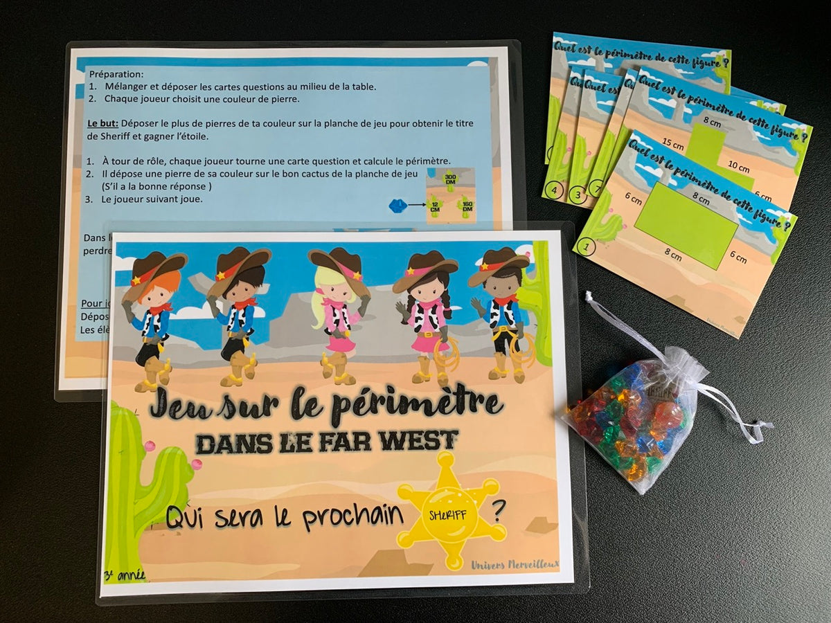 1er cycle du primaire-Jeu éducatif sur le périmètre