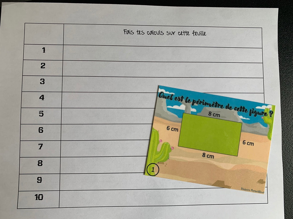 1er cycle du primaire-Jeu éducatif sur le périmètre