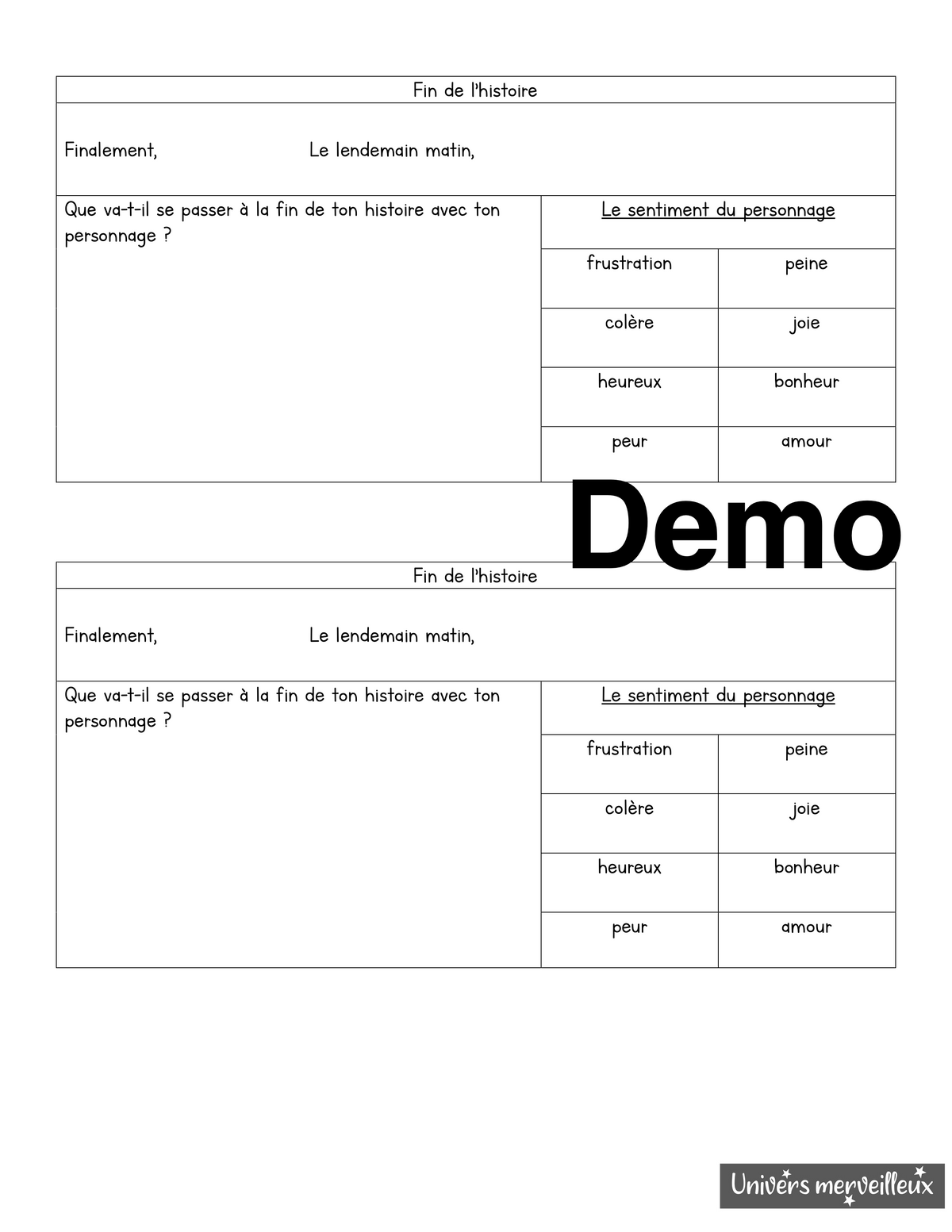 1er cycle du primaire-Trousse pédagogique «Histoire en 3 temps à compléter»
