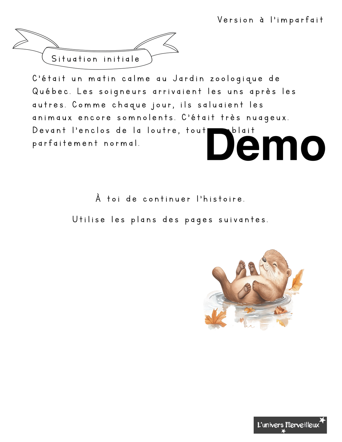 1er cycle du primaire-Trousse pédagogique «Histoire en 3 temps à compléter»
