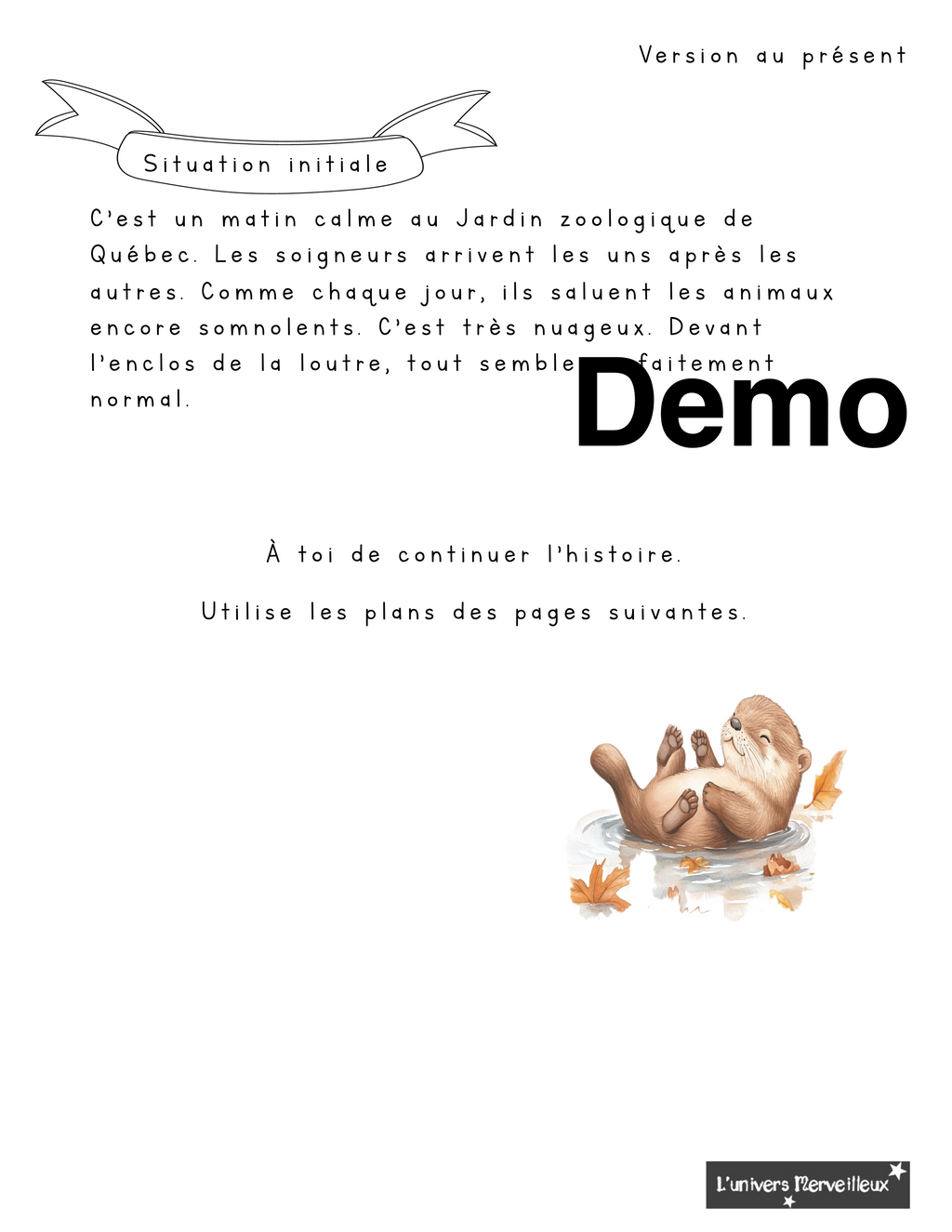 1er cycle du primaire-Trousse pédagogique «Histoire en 3 temps à compléter»
